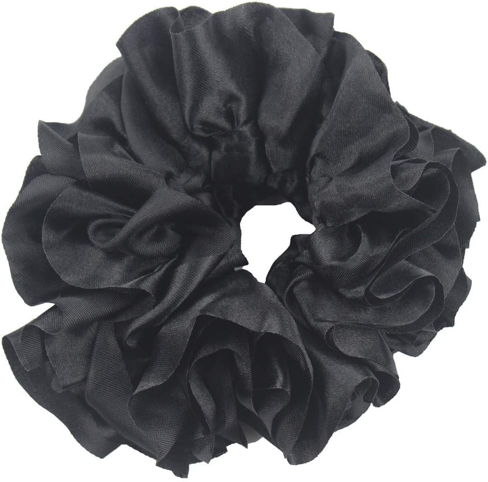 Muslim Style Ladies Headband Headscarf Big Head Flowers Flexible Rubber Hairband Band Simple Hijab Headband Volumizing…