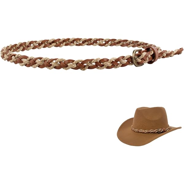 1661 10 Pcs Leather Cowboy Hat Bands For Men Women Western/fedora/panama Hat RainFlowwer Leather Cowboy Hat Bands for Men Women Western  main image 3
