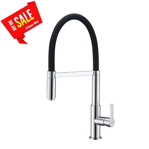 GICASA Contemporary Silicone Brass Pull Out Mixer Kitchen Sink Tap