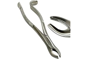 ARTLAB Dental Extraction Plier Syle Forceps for Extracting Upper and Lower Teeth, Upper and Lower Molars, 1st, 2nd, and 3rd - German Stainless Steel Dental Instruments (No. 18R - Upper Molars Right)