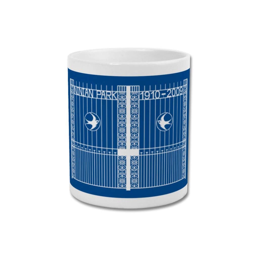 GroundDesigns Cardiff City Mug Gift Ninian Park Memorial Gates