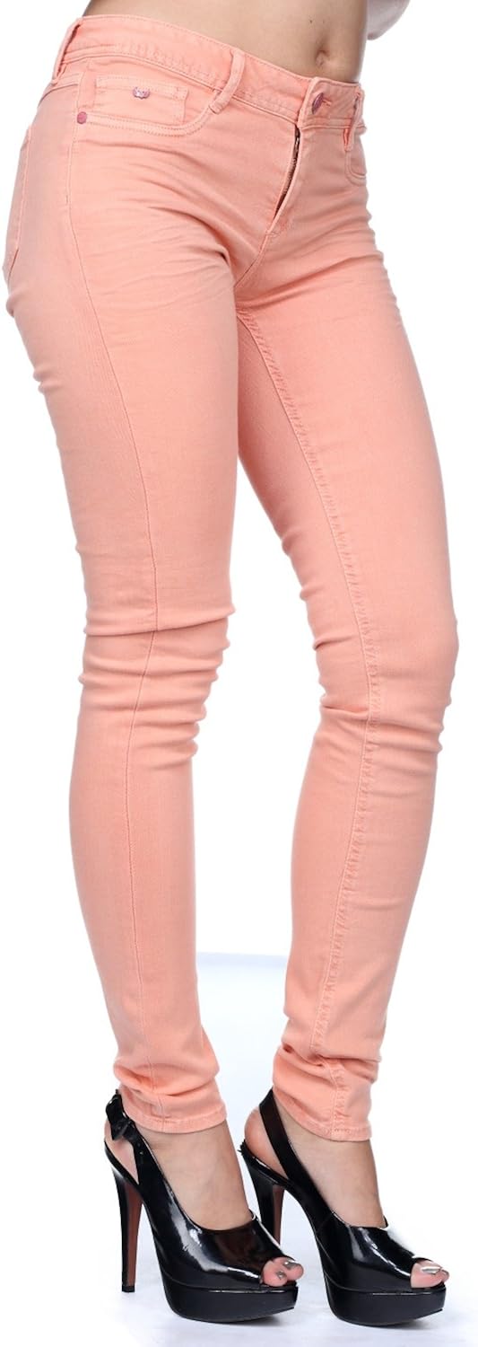 peach color jeans
