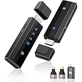 2026 Upgraded Wireless HDMI Transmitter and Receiver 328FT/100M, 4K Decode & 1080P 60Hz Zero Latency, 5G/2.4G Dual Band,Wireless HDMI Extender Display for Video/Audio to Monitor from Laptop/TV Box