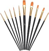 Vicloon 10Pcs Paint Brushes Set Nylon Hair Professional Art Brushes view 1