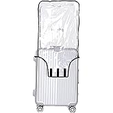 JenKin Luggage Protector Suitcase Cover PVC Waterproof Travel Suitcase Fits Most 20" to 30" (20" (13.8" L x 9.1" W x 20.9" H)