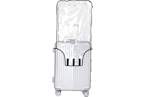 Jenkin Luggage Protector Suitcase Cover PVC Waterproof Travel Suitcase Fits Most 20" to 30" (22" (15.0" L x 10.2" W x 21.7" H