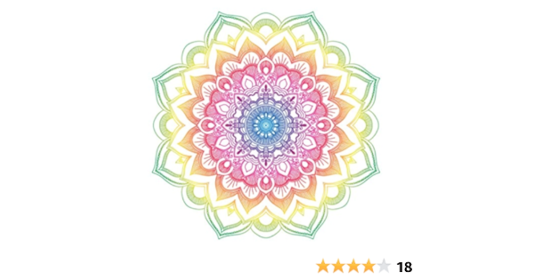 Adhesivo de diseño de mandala colorido | Laptop, coche ...