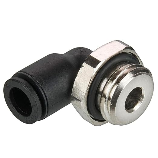 Parker 369PLP6MM10 Composite PushtoConnect Fitting, Tube to Pipe, Glass Reinforced Nylon 6.6