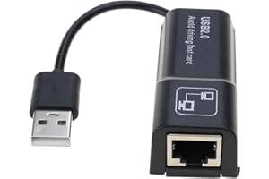 USB to Ethernet Adapter 10/100Mbps Networking RJ45 to USB 2.0 Internet Converter for Laptop PC Easy Installation Ethernet Car