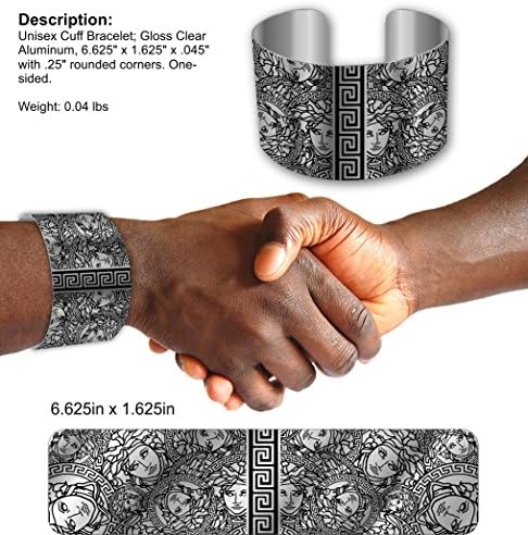 MoBetterTees Medusa Bracelet Greek Mythology Medusa Head bangle