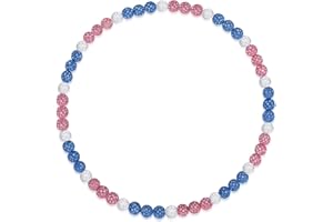 Smilelife Baseball Necklace for Boys 18in Bling Ice Collection Baseball Chain Rhinestone Baseball Dirp Accessories Gifts