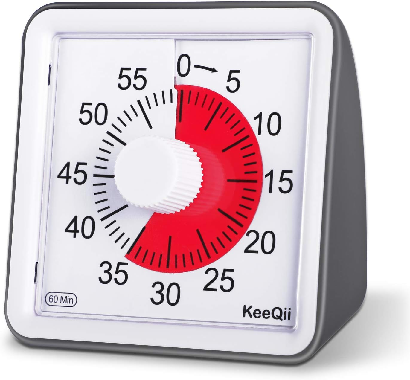 KeeQii Visual Analog Timer ,Classroom Countdown Clock,Silent Timer for Kids and Adults,Time Management Tool for Teaching,Homework Meeting Games Cooking