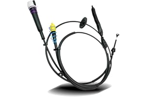 PNYZIK Gearshift Control Cable Replace 12477640 Fit for Chevrolet Silverado GMC Sierra 1500 2500 3500 Truck 1999-2007, Automatic Transmission Shift Cable Kit with 2 Cables