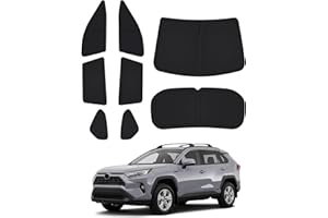 Canvcle Windshield Sunshade for Toyota RAV4 2019-2024 2025 Side Rear Window Shade Cover Kit Window Sun Visor Blocker Privacy Protection Keep Vehicle Cool Black 8PCS
