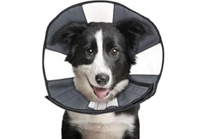 ZenPet Recovery Cone E-Collar for Dogs & Cats – Soft, Comfortable, Safe & Stress-Free Healing After Surgery, Adjustable Design, Secure Custom Fit (Large)