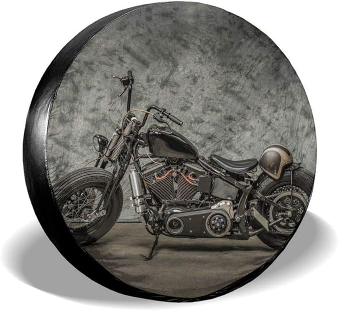 UTWJLTL Tire Cover Harley Davidson Motorcycle Polyester Universal Spare