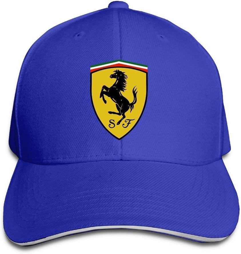 Ferrari Sandwich Peaked Hat/Cap RoyalBlue