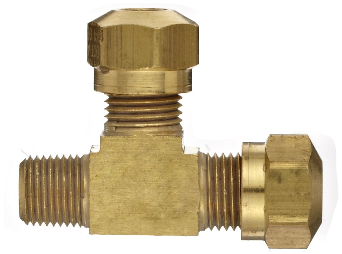 1/4 Tube OD EATON Weatherhead 1471X4 Air Brake Tubing Male Run Tee 1/8