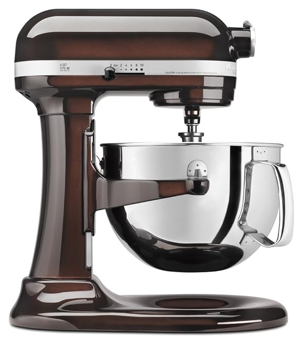 KitchenAid KP26M1XES 6 Qt. Professional 600 Series Bowl-Lift Stand Mixer - Espresso (Renewed)