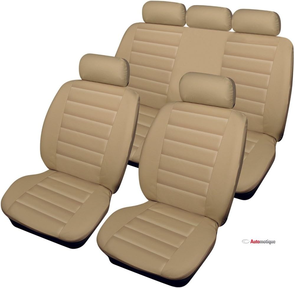 Ecosport 1.0 EcoBoost Titanium 5dr 2015 BEIGE LEATHER LOOK SEAT COVERS