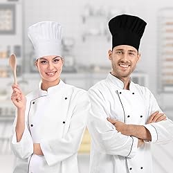 CRJHNS Chef Hat,Adult Adjustable Hook and Loop Tape