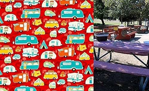 Amazon.com: Custom Stay Put Reusable Fitted Tablecloth 