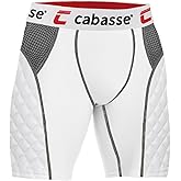 Cabasse Adult Elite Padded Sliding Shorts w/Cup Pocket, Men's Slider Shorts for Baseball & Football