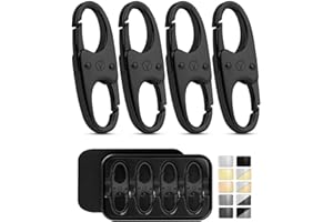 4-Pack Premium Anti-Theft Zipper Clips – Secure Backpacks, Luggage & Bags, Zipper Pull Replacement, Multi-Purpose Travel Lock