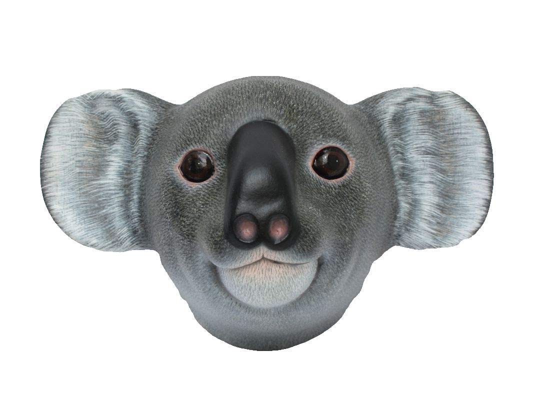 Brave Wings Handmade #603 | Cuddly and Friendly Koala Wall Wooden Display | Hand Carved and Painted Wooden Ornament Sculpture Figurine Statue Gift for Birthdays for Unique Table Decoration Home D?cor