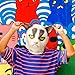 molezu Unhappy Cat Mask, Cat Halloween Mask, Novelty Costume Party Latex Cat Head Mask