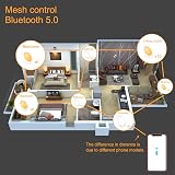 Lighting Master 3 Inch LED Downlights 7W RGBW Bluetooth Alexa 6 Pack view 4