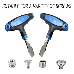 DOFEDOFO T Handle Flat Head Screwdriver, T Handle