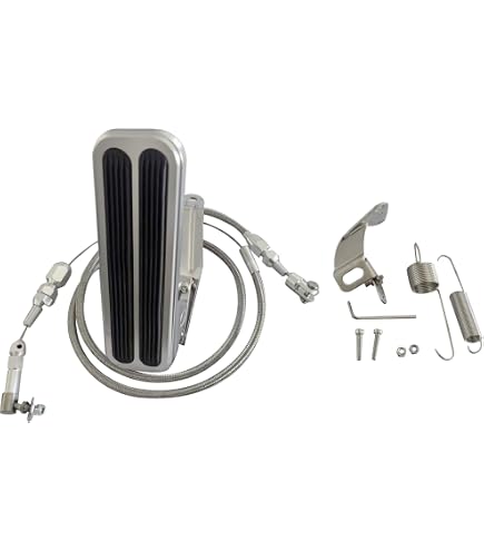 Billet Aluminum Universal Gas Pedal – Black, For Chevy Ford Mopar Hot Rat Rod