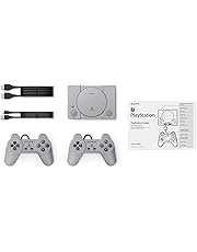 Playstation Classic Console with 20 Classic Playstation Games Pre-Installed Holiday Bundle, Includes Final Fantasy VII, Grand Theft Auto, Resident Evil Director's Cut and More