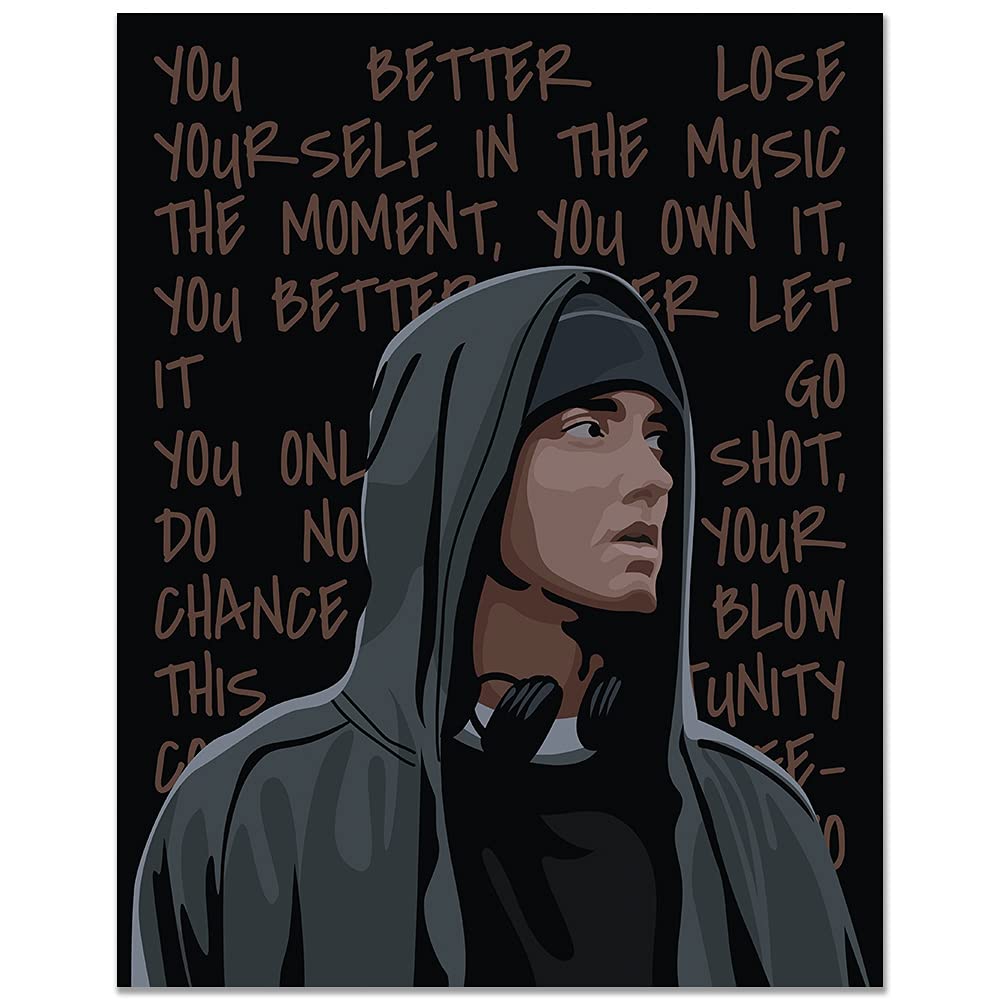 Artwork Home Kitchen Kudosprs Com 11x14 Eminem Poster 8 Mile Portrait Gifts For Women For Men Home Wall Decor Home Wall Art Bedroom Decor Office Decor Aesthetic Room Decor Rap Wall Decor Music Wall Art Rap Icon