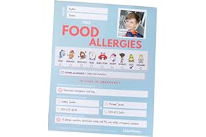 AllerMates Food Allergy Classroom Forms Notepad for Notification of Child Allergies - 2 Pack