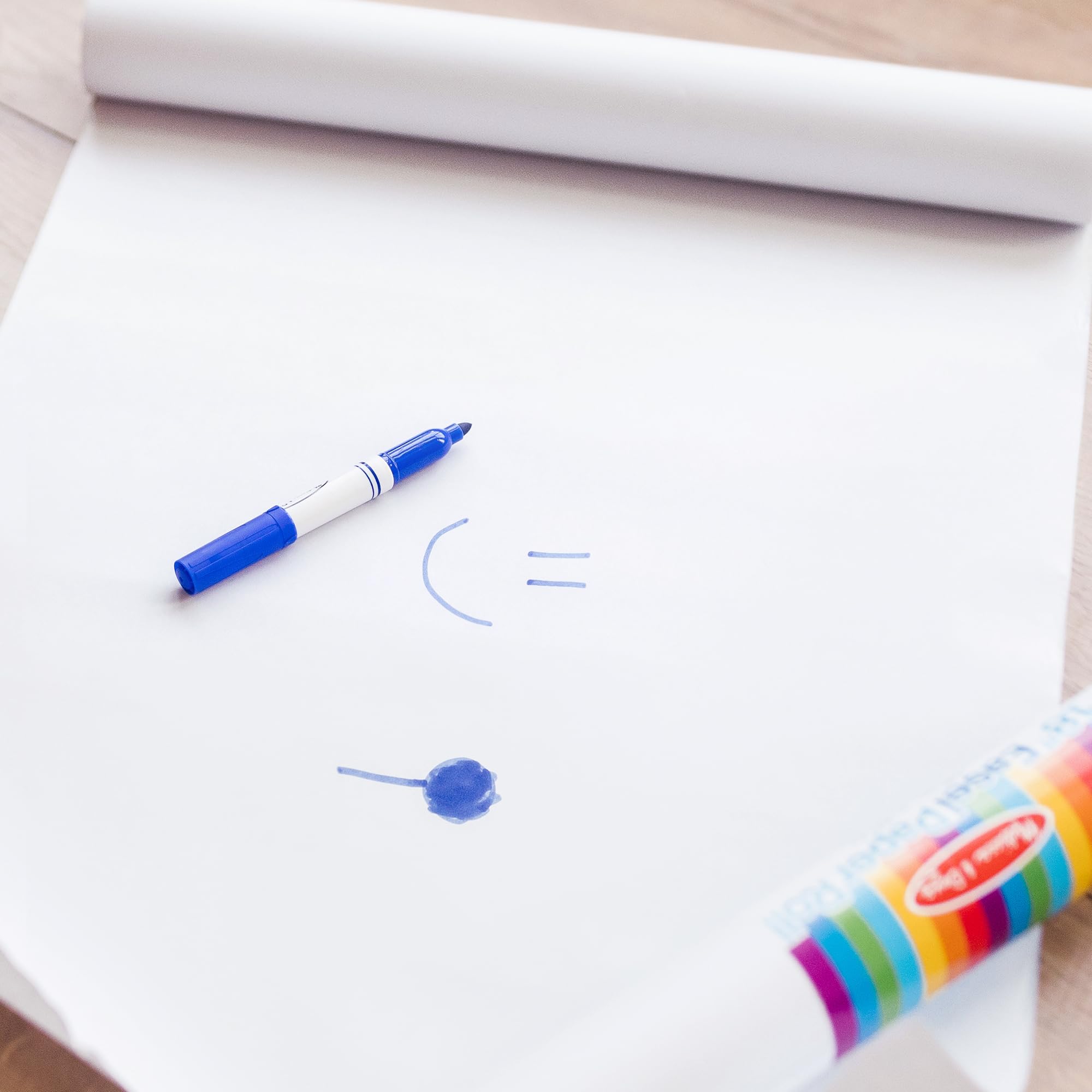 Melissa & Doug Deluxe Easel Paper Roll Replacement (17 inches x 75 feet) - 3-Pack - FSC Certified