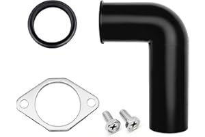Mr. Scrappy Garbage Disposal Drain Elbow Replacement Kit - Includes 1.5" Elbow, Flange, Gasket, and Two Screws
