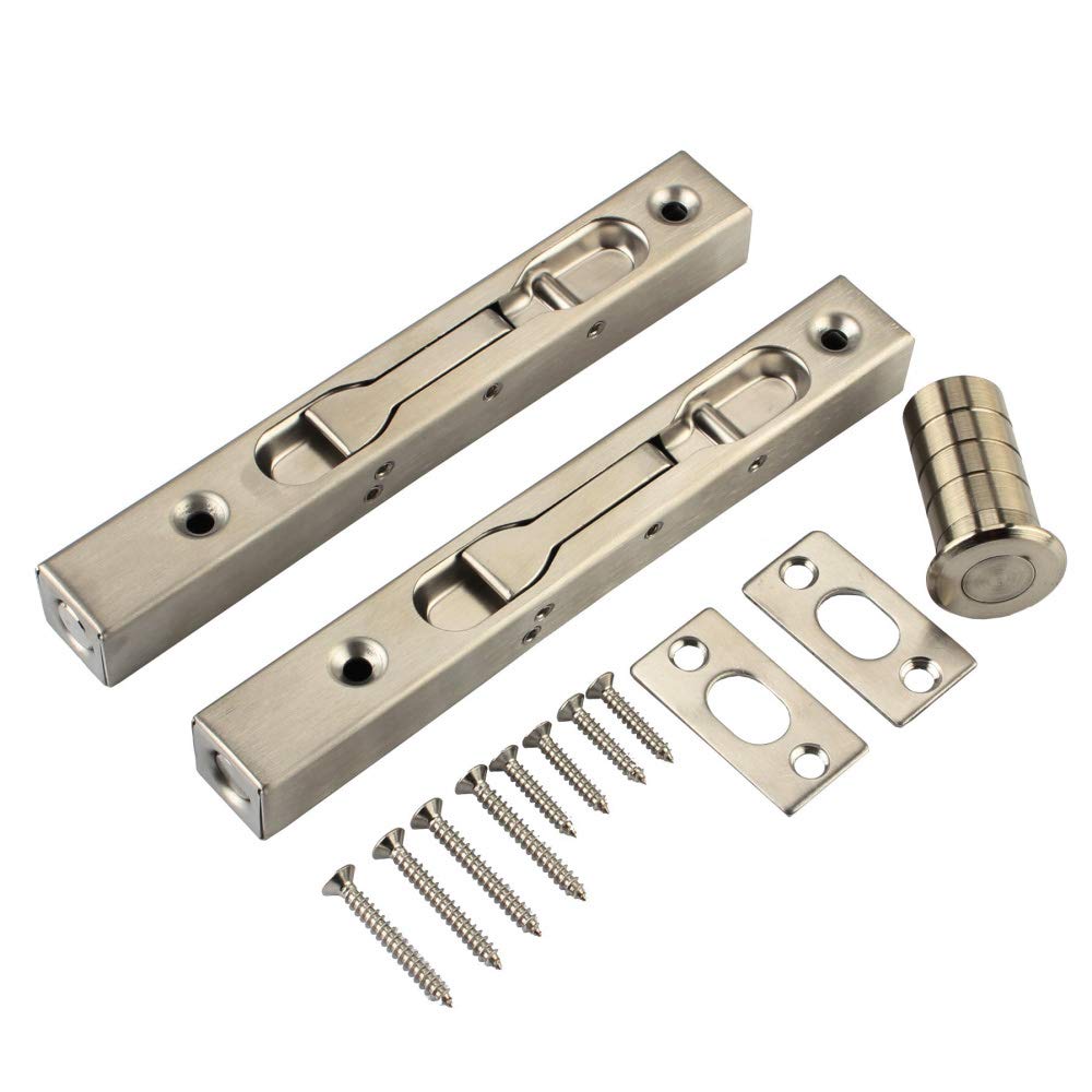 Buy Hidden Latch & Bolt Silver 304 Stainless Steel 6 inch(15cm