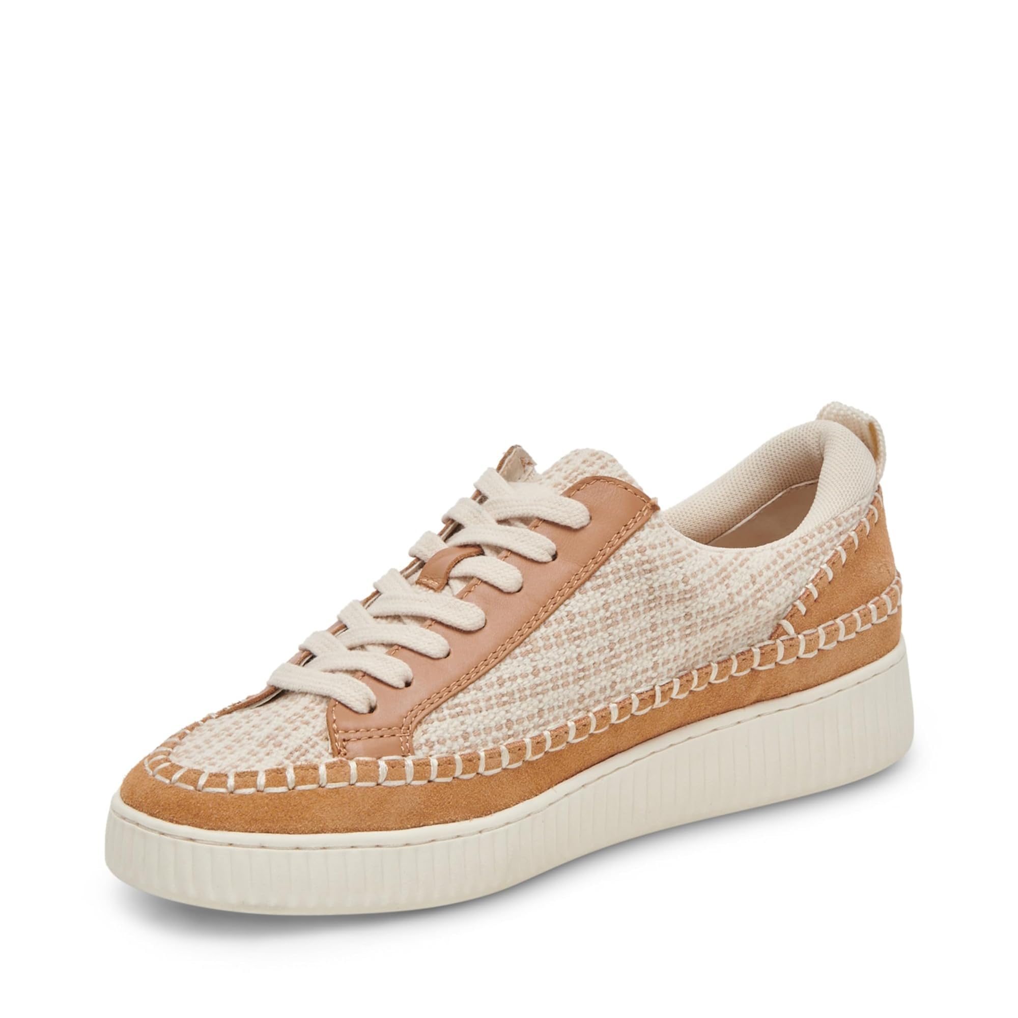Dolce Vita Women’s NICONA Sneaker, Brown Multi Woven, 8.5