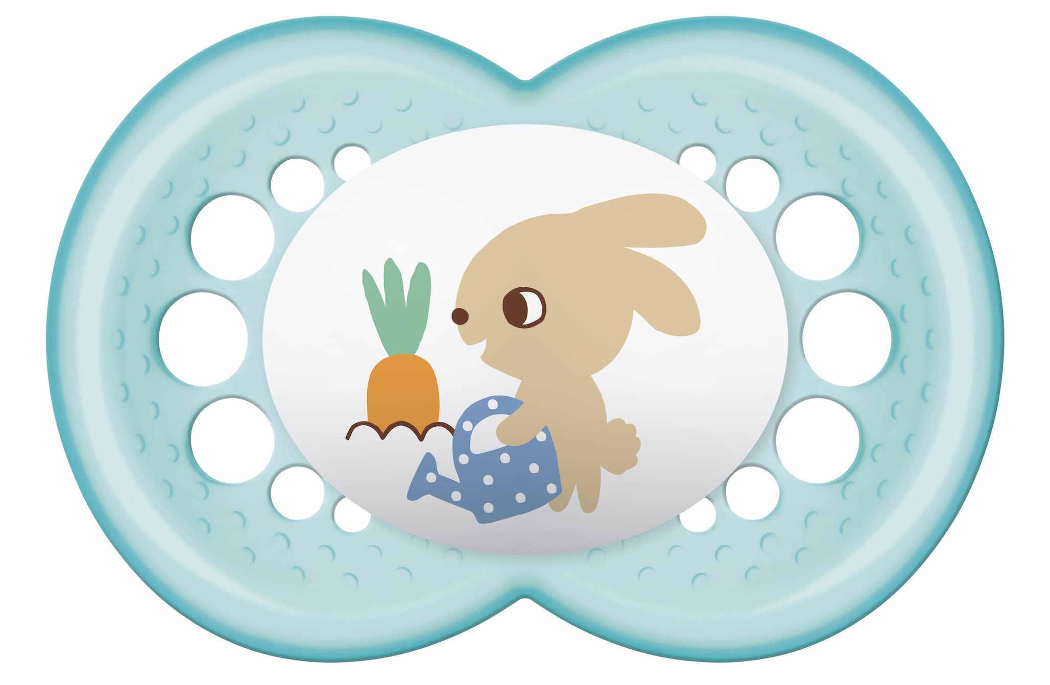 MAM Dummy with "Classic" – 6 Months – Sterilization Box – Random Colour – Pack of 2 Silicone Dummies