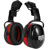 GOL-SIV 32dB Ear Muffs Hard Hats,Sound Proof Safety Ear Protection For Construction,Gun Range,Lawn Mowing