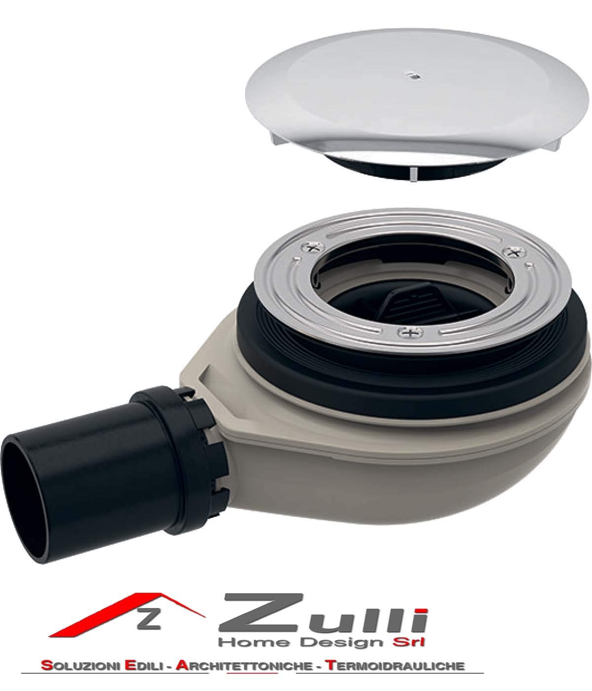 Geberit 28562000 New Drain Shower 90 mm Reduced H 30 mm Code 150.583.21.1, White