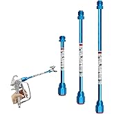 Airless Paint Sprayer Spray Gun Tip Extension Pole Rod 3 Pack Airless Sprayer Gun Spray Painting Wand 8inch 11.8inch 20inch