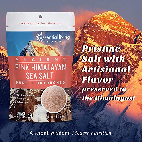 Essential Living Foods Pink Himalayan Sea Salt Vegan, NonGMO, Gluten