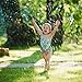 FOTE HOME GOODS Water Sprinkler Lawn Toy for Kids - Inflatable Fire Hydrant Spray Toy Connects to Garden Hose for Outdoor Family Backyard Summer Fun and Splashing - Sprays Over 15 Feet High