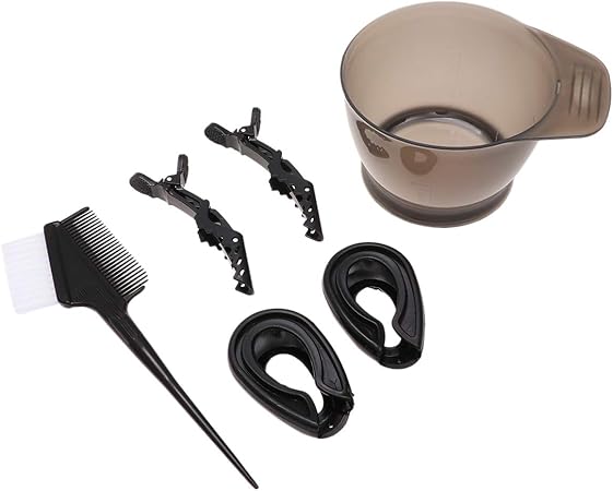 Amazon Co Jp Pixnor 髪染料着色キット再利用可能な髪着色コーム髪ティントボウルイヤーキャップセクションクリップ用diyサロンホーム毛漂白乾燥機 ビューティー