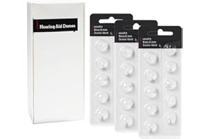 KH HAIKE Hearing Aid Domes for Oticon Replacements, Oticon Minifit Double Vent Bass Domes (6 mm/3 Packs）, Universal Domes for Oticon Hearing Aid Supplies.