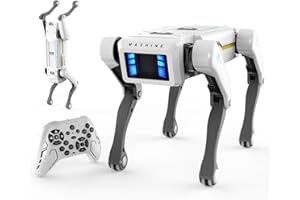 FUNIO Robot Dog, AI Dog, AI Smart Pet, Will Dance and Kungfu, Voice/App/Remote Control, Support Action Programming, AI Robot Ideal Gift for Adults/Kids