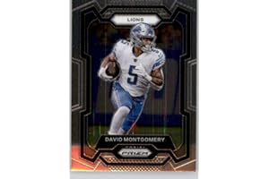 PANINI TABLOID 2023 PANINI PRIZM #97 DAVID MONTGOMERY DETROIT LIONS FOOTBALL OFFICIAL TRADING CARD OF NFL